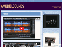 Tablet Screenshot of ambrielsounds.com